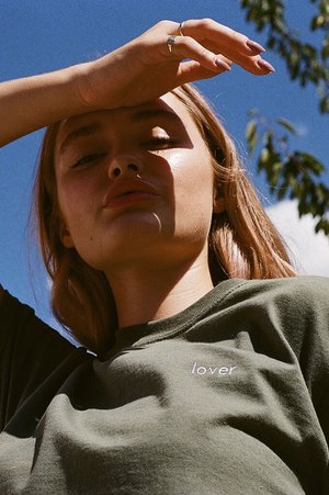 Double Trouble Gang Lover T-shirt - Khaki Double Trouble Gang Lover T-shirt - Khaki