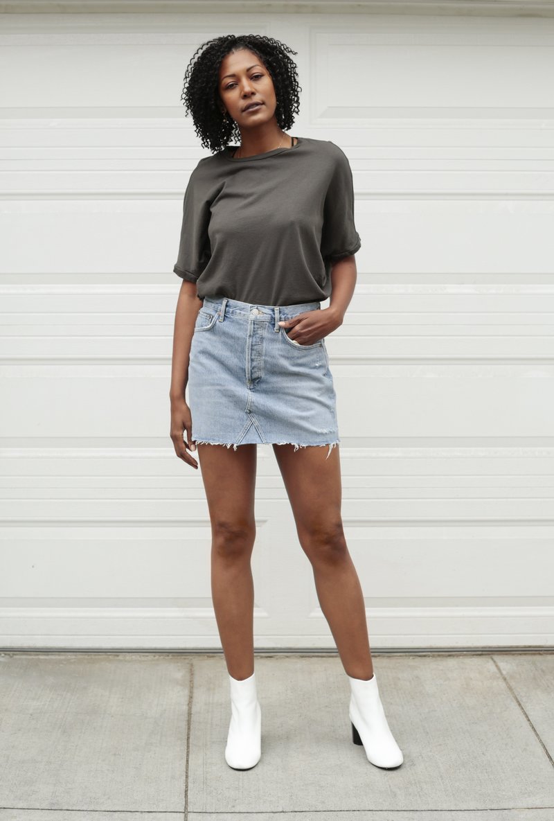 Mini Skirt Size Agolde Quinn AGOLDE Quinn Mini Skirt Swapmeet