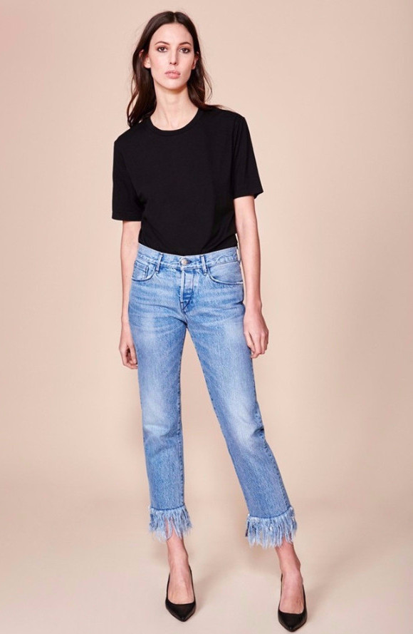 3x1 NYC WM3 Straight Crop Fringe / Stella 3x1 NYC WM3 Straight Crop Fringe / Stella