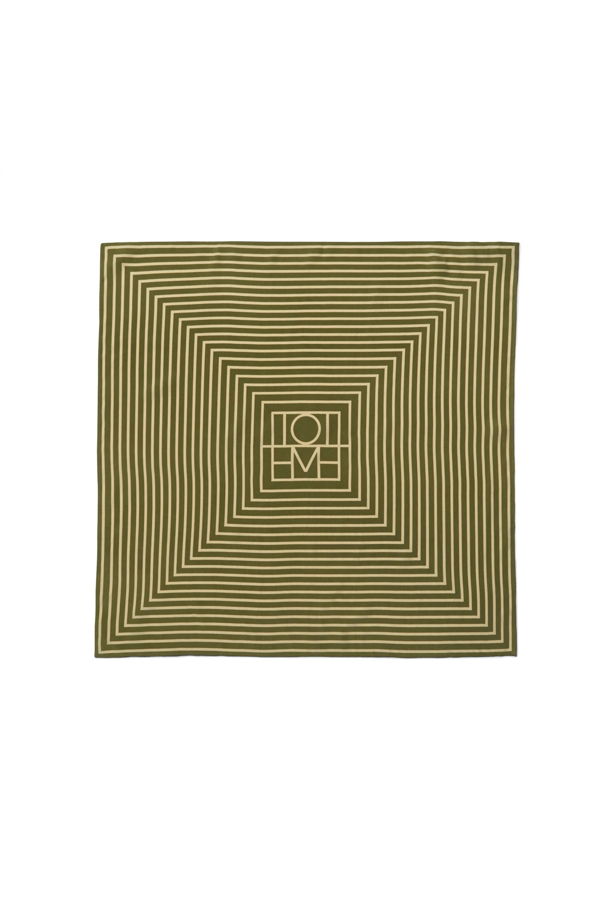 TOTÊME San Remo Silk Scarf - Green Monogram | Garmentory
