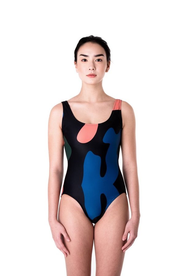 Minnow Bathers Form Maillot One Piece Swimsuit - Chance Print Minnow Bathers Form Maillot One Piece Swimsuit - Chance Print