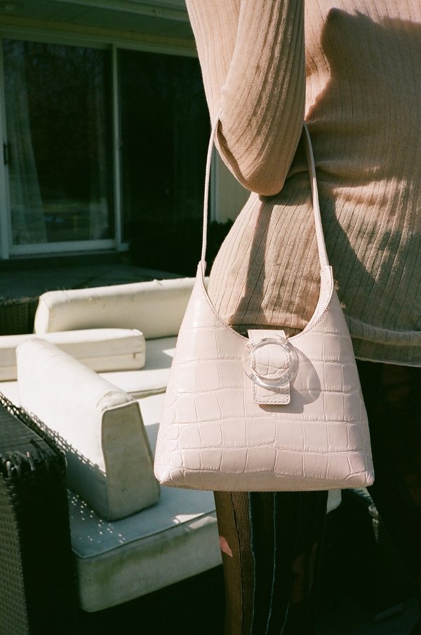 IMAGO-A Croc Lucite Purse - Rose IMAGO-A Croc Lucite Purse - Rose