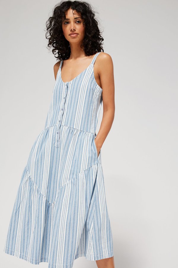 Lacausa Blue Moon Dress - Indigo Stripes Lacausa Blue Moon Dress - Indigo Stripes