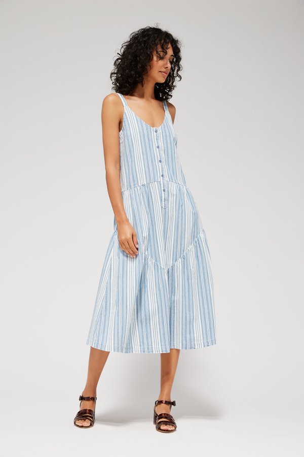 Lacausa Blue Moon Dress - Indigo Stripes Lacausa Blue Moon Dress - Indigo Stripes
