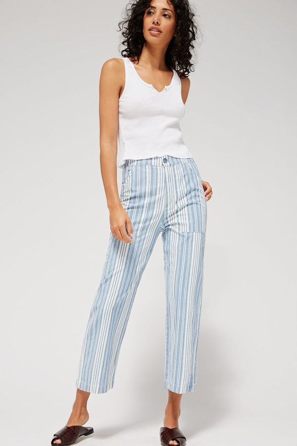 Lacausa Rowan Trousers - Indigo Stripes Lacausa Rowan Trousers - Indigo Stripes