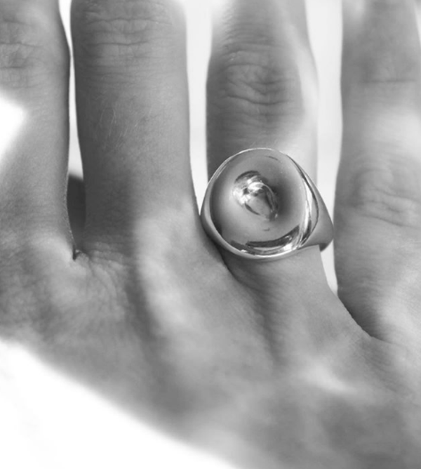EMBR Jewellery Droplet Ring - Sterling silver EMBR Jewellery Droplet Ring - Sterling silver