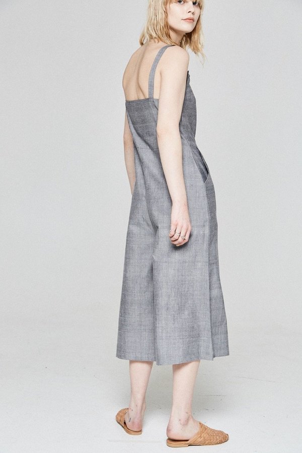 Bare Bones Eyelet Jumpsuit - gray Bare Bones Eyelet Jumpsuit - gray