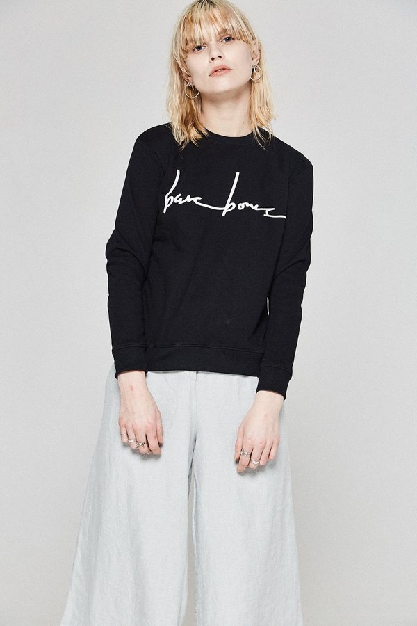 Bare Bones Logo Sweater - Black Bare Bones Logo Sweater - Black