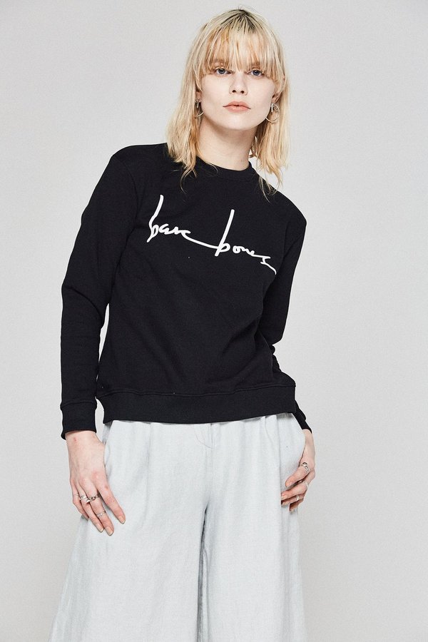 Bare Bones Logo Sweater - Black Bare Bones Logo Sweater - Black