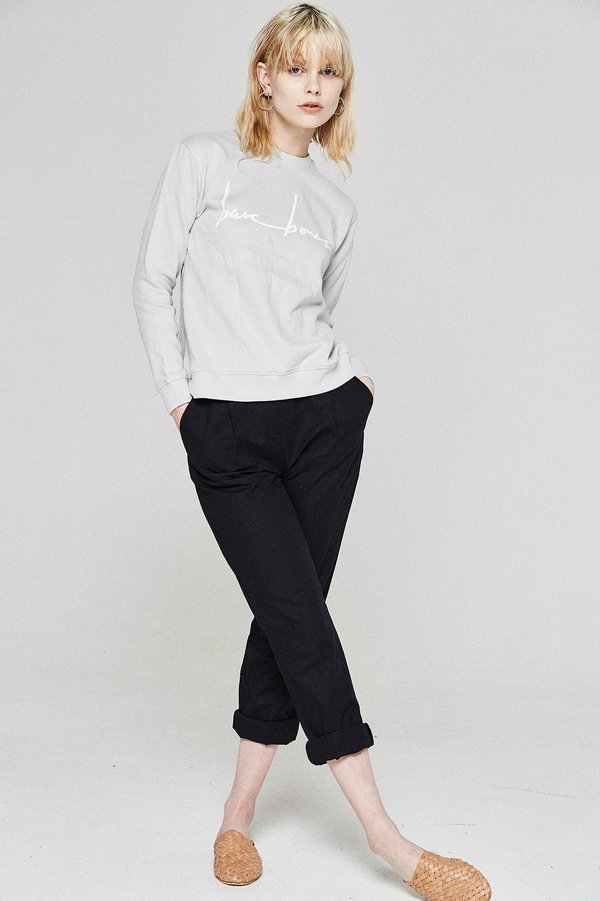 Bare Bones Logo Sweater - Grey Bare Bones Logo Sweater - Grey