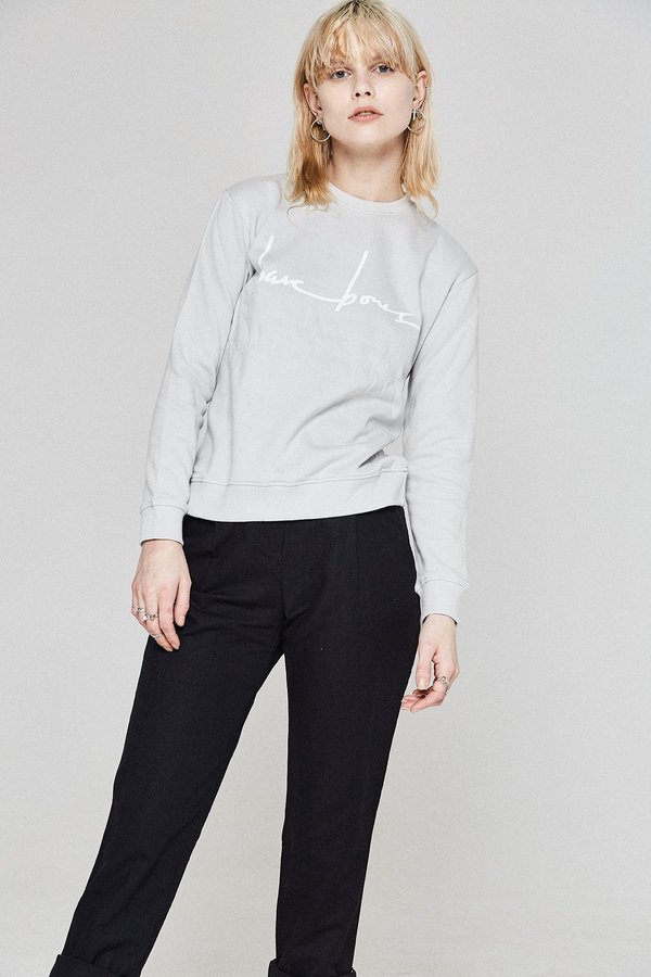 Bare Bones Logo Sweater - Grey Bare Bones Logo Sweater - Grey