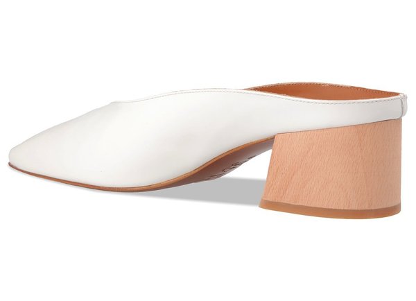 By Far Karen Patent Leather Mule - White By Far Karen Patent Leather Mule - White