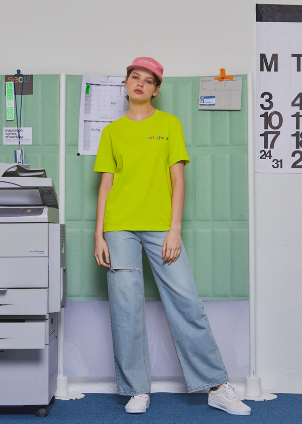 Another A T-shirt - Neon Yellow Another A T-shirt - Neon Yellow