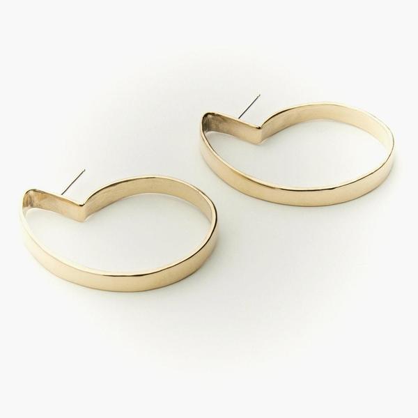 Fay Andrada Taka Earrings Medium - brass Fay Andrada Taka Earrings Medium - brass