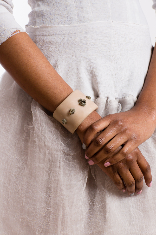 Anastasia Tsokalo Pyrite Cuff - CREAM Anastasia Tsokalo Pyrite Cuff - CREAM
