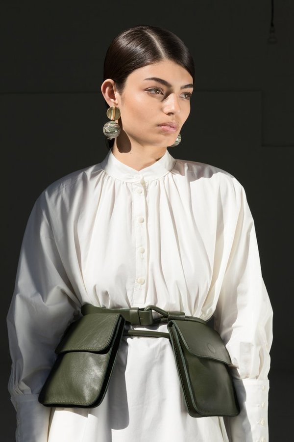 Modern Weaving waist wrap pocket belt - safari Modern Weaving waist wrap pocket belt - safari