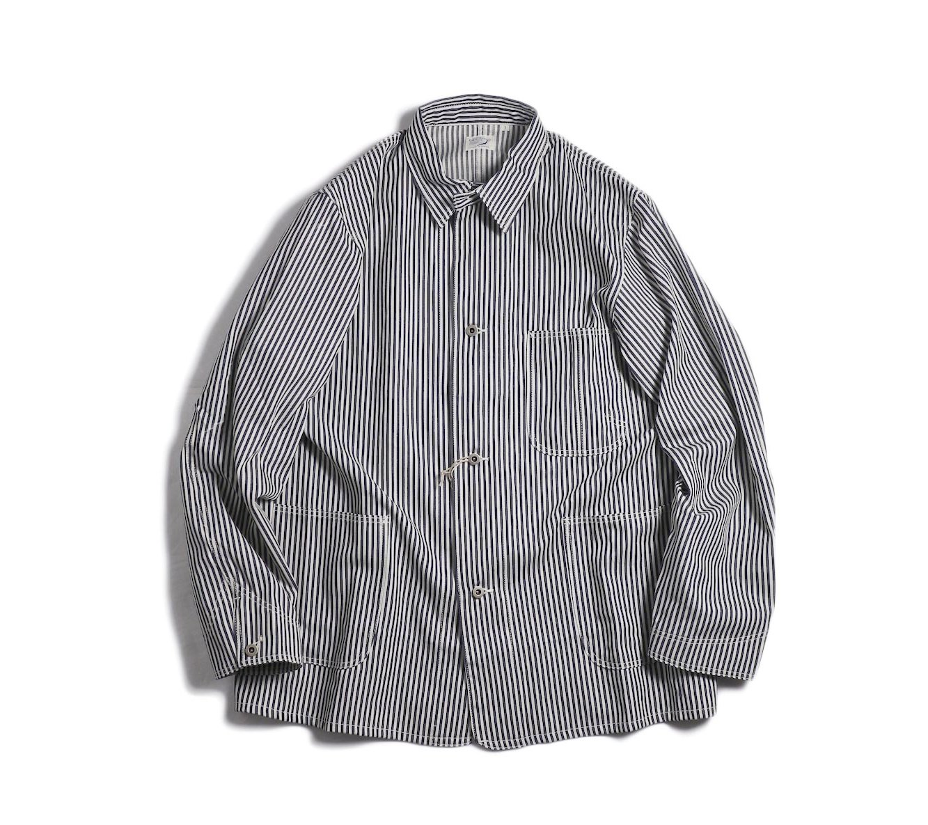 Orslow 40s Coverall Jacket - Hickory Stripe | Garmentory