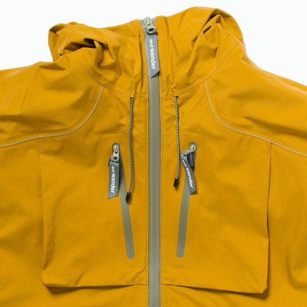 and wander E Vent Dropping Pocket Rain Jacket - Yellow | Garmentory