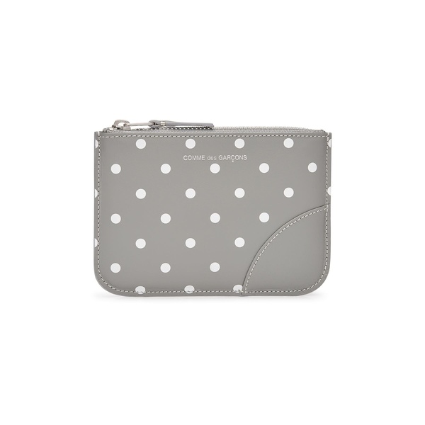 Comme des Garçons Small Zip Pouch - Grey Polka Dot Comme des Garçons Small Zip Pouch - Grey Polka Dot