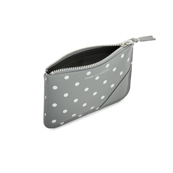 Comme des Garçons Small Zip Pouch - Grey Polka Dot Comme des Garçons Small Zip Pouch - Grey Polka Dot
