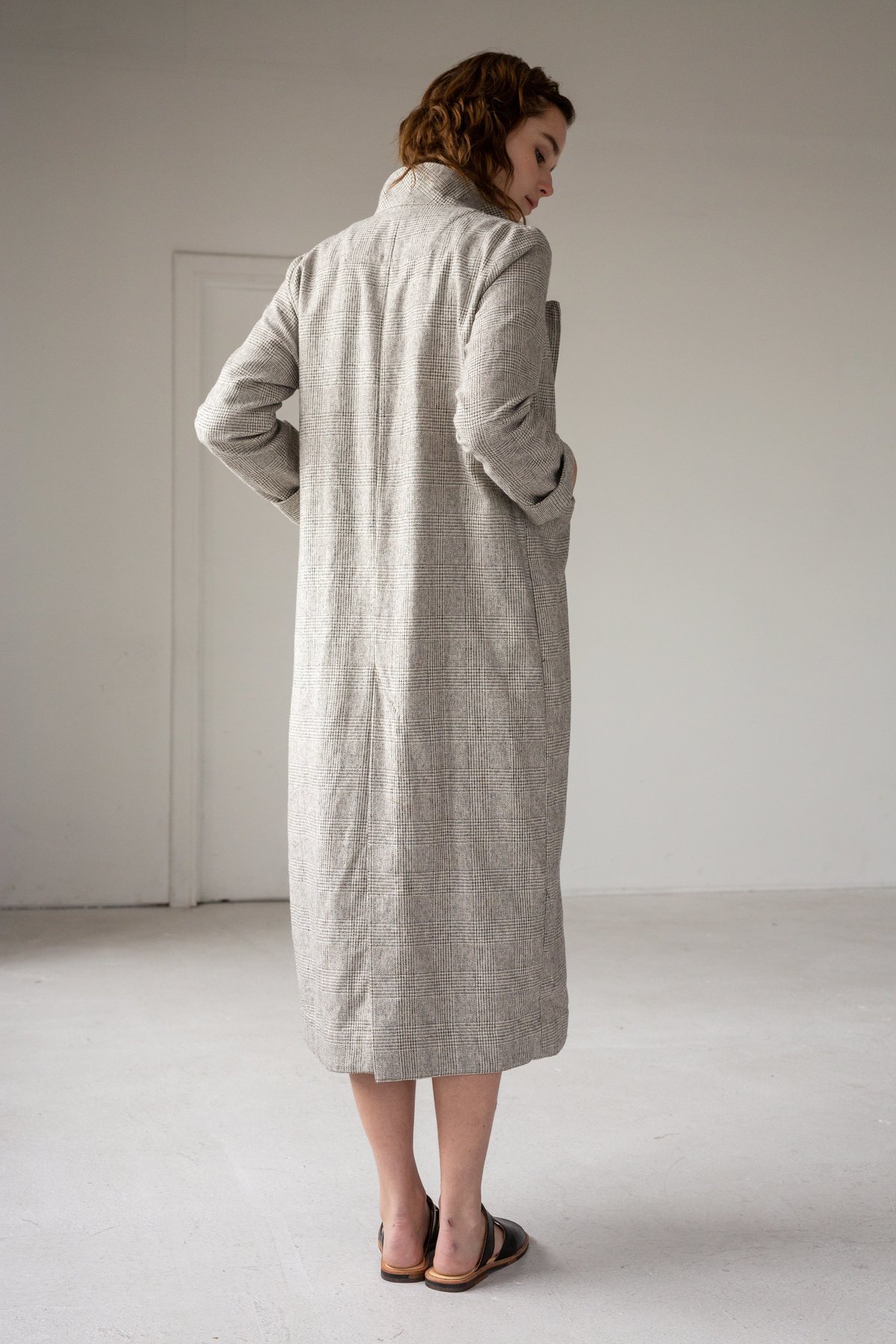 Lois Hazel Straight Duster - Plaid - Image 3 of 6