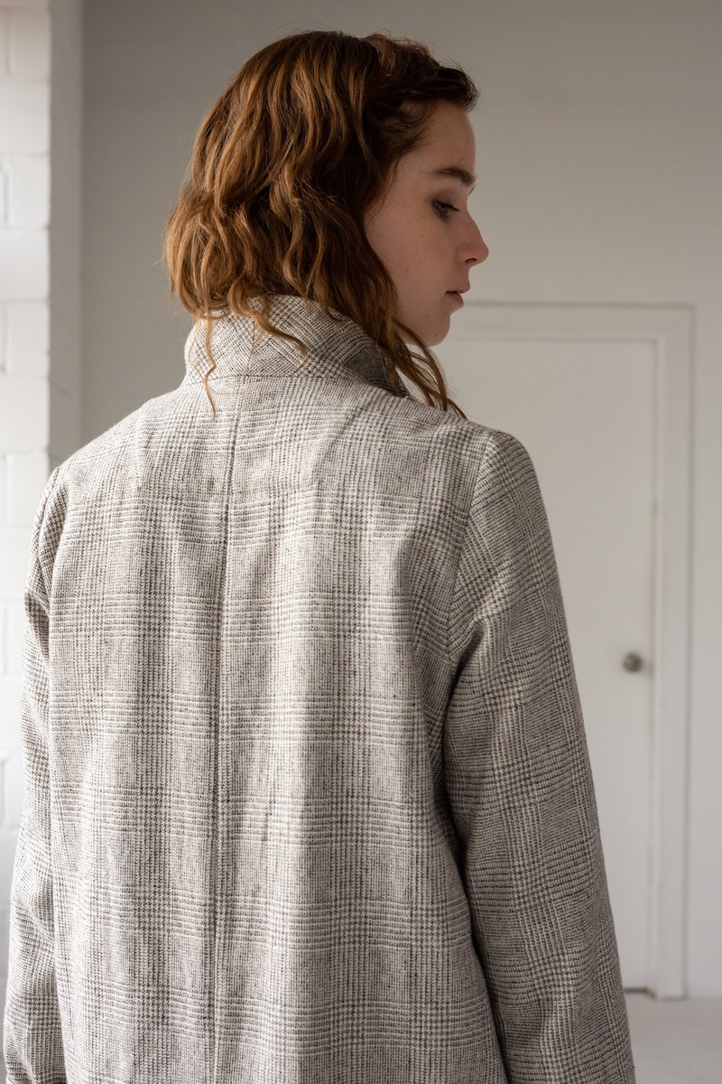 Lois Hazel Straight Duster - Plaid