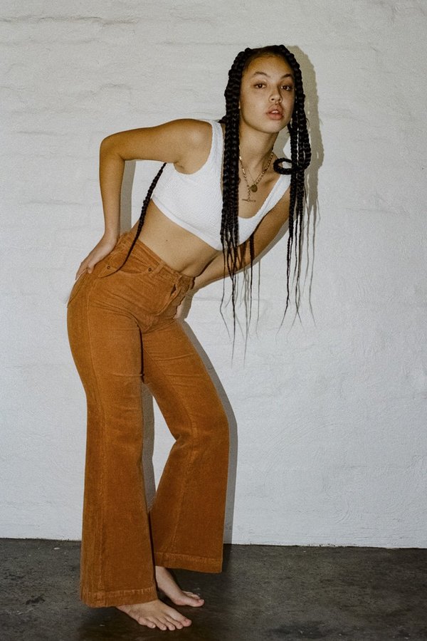 Rollas Eastcoast Flare Jeans - Tan 