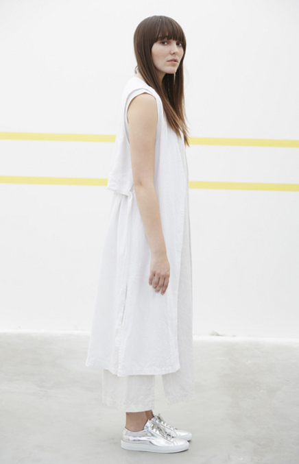 Ali Golden Long Linen Waistcoat Ali Golden Long Linen Waistcoat