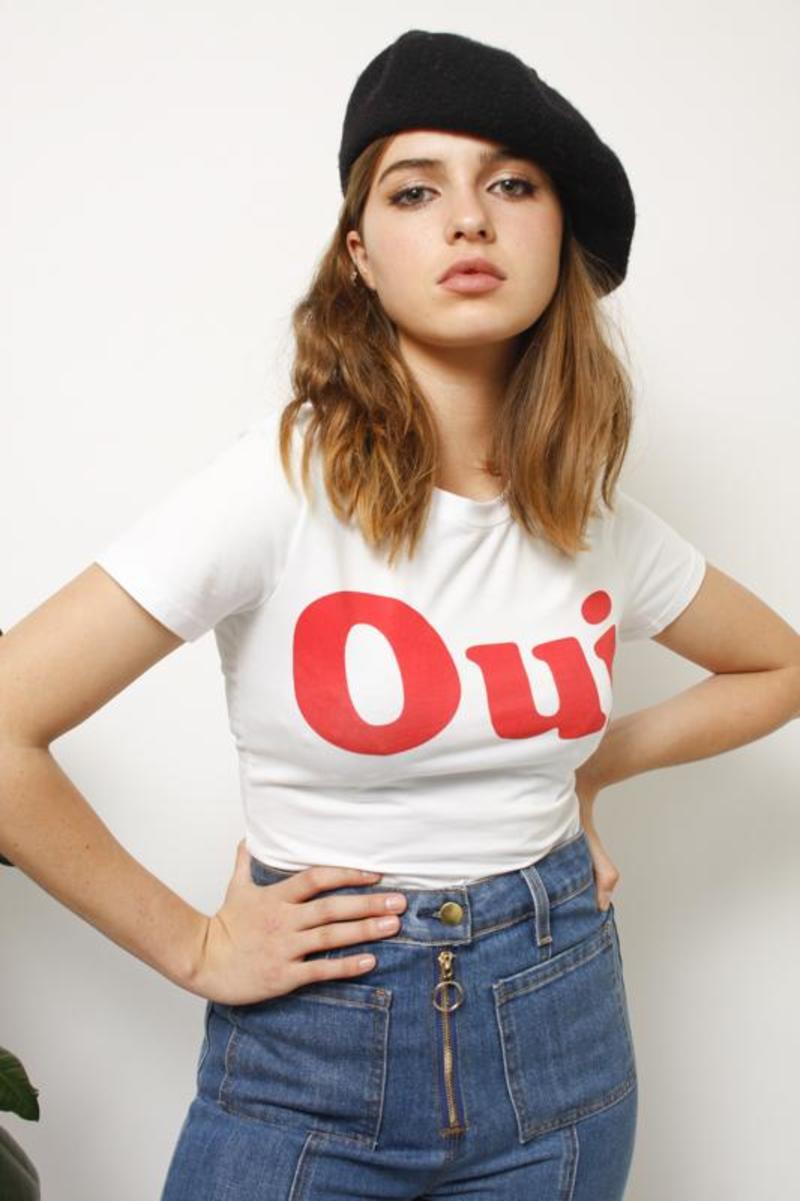 l'ecole des femmes LECOLE DES FEMMES OUI NON TEE White