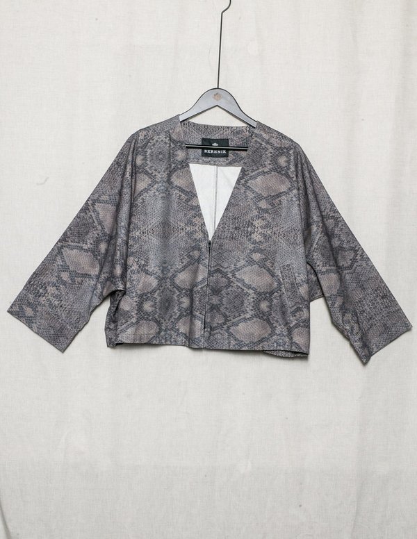 Berenik JACKET WIDE SLEEVES LINEN - printed snake Berenik JACKET WIDE SLEEVES LINEN - printed snake