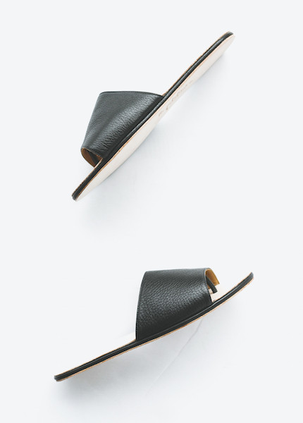 The Palatines - Caelum Slide Sandal in Black The Palatines - Caelum Slide Sandal in Black