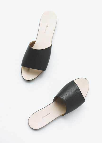 The Palatines - Caelum Slide Sandal in Black The Palatines - Caelum Slide Sandal in Black