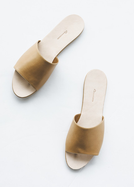The Palatines - Caelum Slide Sandal in Tan The Palatines - Caelum Slide Sandal in Tan