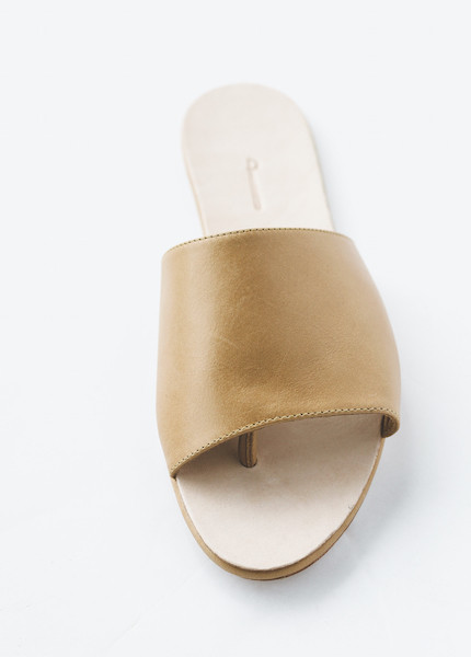 The Palatines - Caelum Slide Sandal in Tan The Palatines - Caelum Slide Sandal in Tan