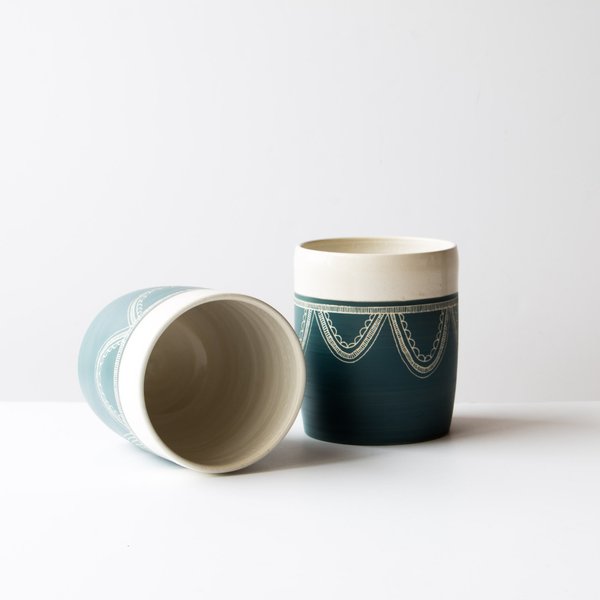 La Sauvage Utensil Crock/Vase - Blue La Sauvage Utensil Crock/Vase - Blue
