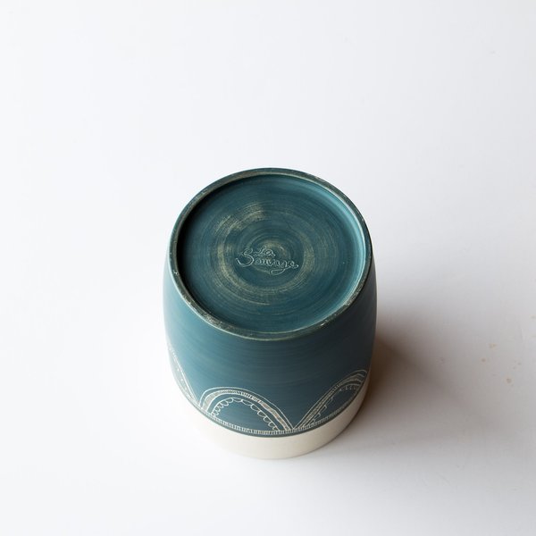 La Sauvage Utensil Crock/Vase - Blue La Sauvage Utensil Crock/Vase - Blue