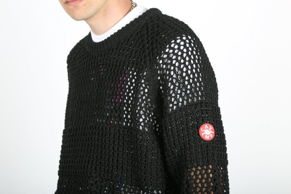 C.E cavempt STRIPE LOOSE WAFFLE KNIT﻿ Stripe-Loose-Waffle-Knit-