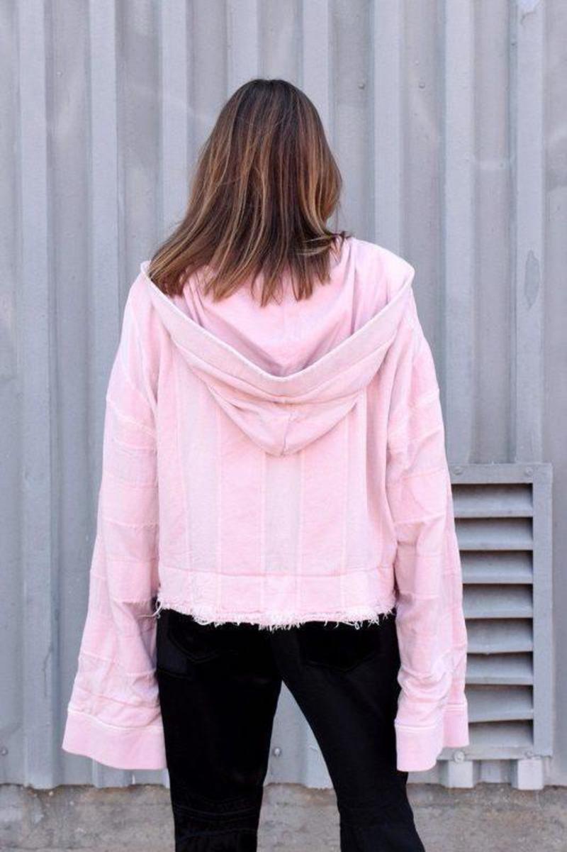 Haider Ackermann Perth Stripe Hoodie - Pale Rose/Saglia