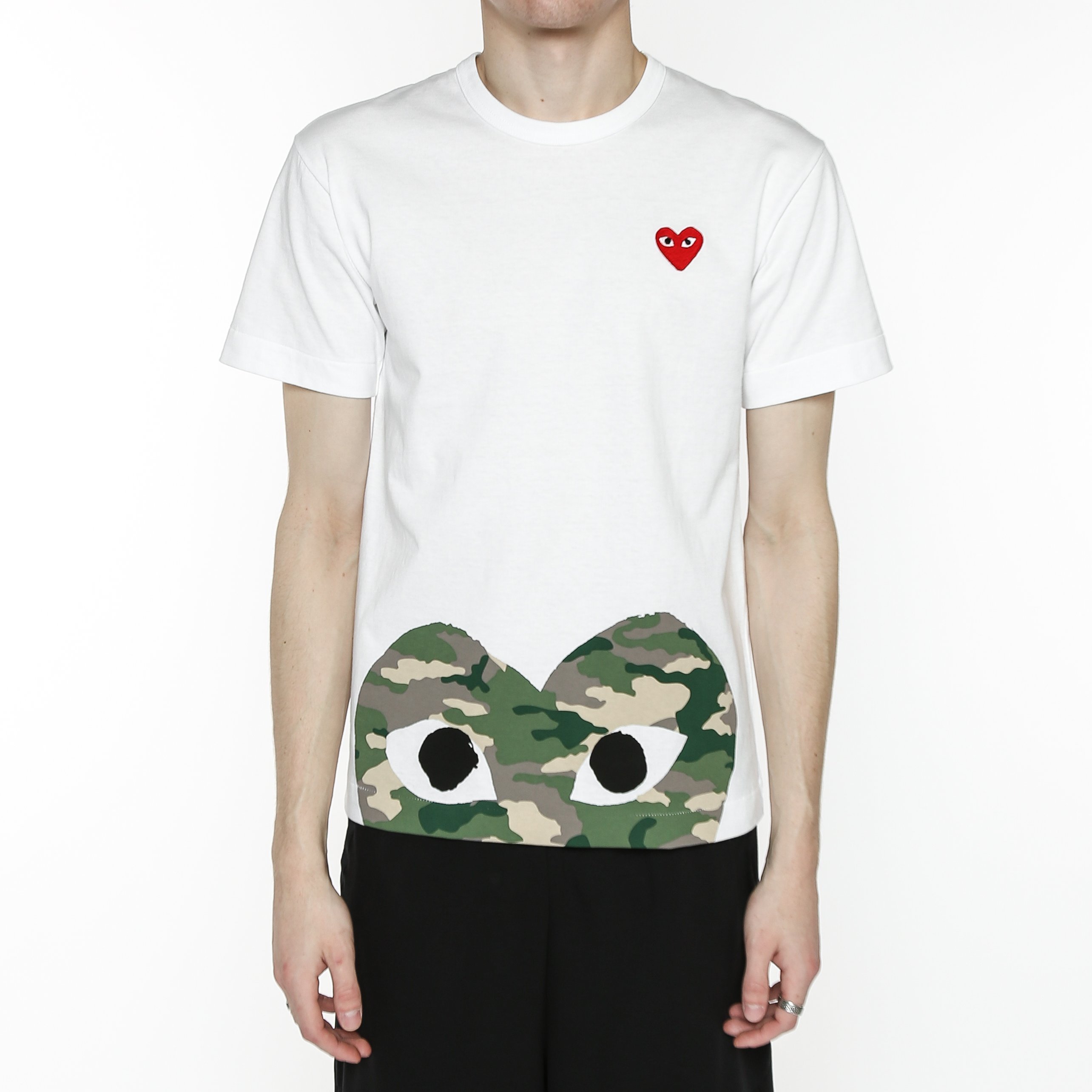 camo cdg shirt