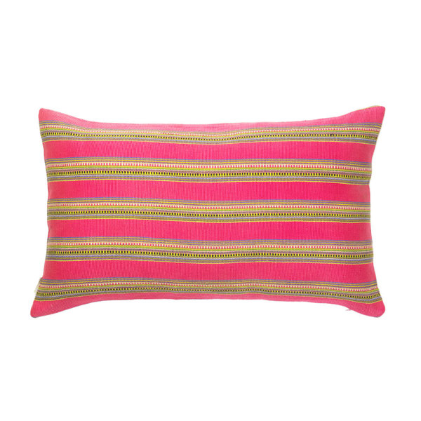 Archive New York Zacualpa Pillow 12"x20" - Magenta Striped Archive New York Zacualpa Pillow 12"x20" - Magenta Striped