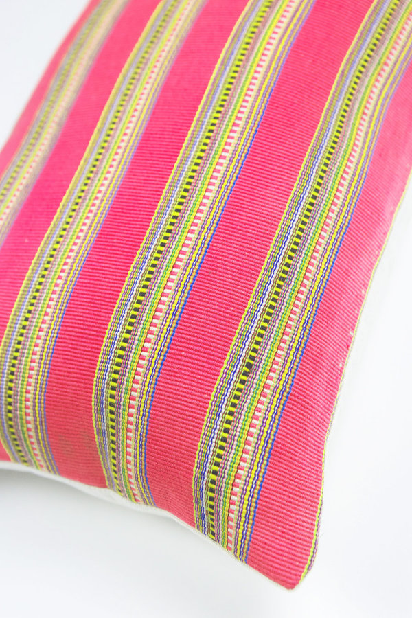 Archive New York Zacualpa Pillow 12"x20" - Magenta Striped Archive New York Zacualpa Pillow 12"x20" - Magenta Striped