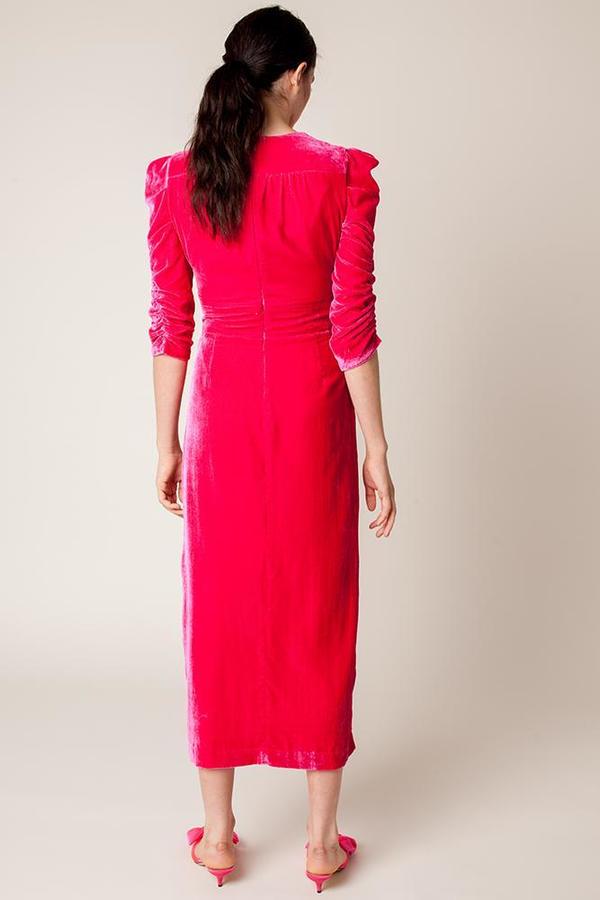Rachel Antonoff Margaret Tea Dress - Hot Pink | Garmentory Rachel Antonoff Margaret Tea Dress - Hot Pink | Garmentory