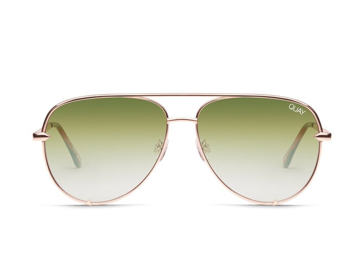 quay australia Quay High Key Sunglasses - Rose/Green  display picture 2