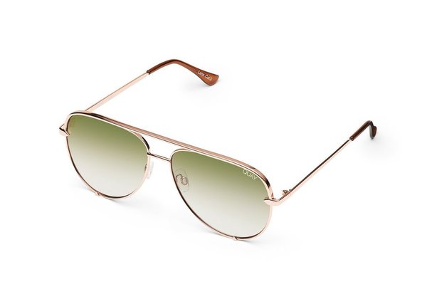 quay australia Quay High Key Sunglasses Rose/Green Garmentory