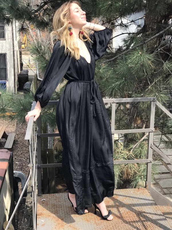 Cali Dreaming Parachute Dress - Onyx