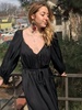 Cali Dreaming Parachute Dress - Onyx - Thumbnail 2