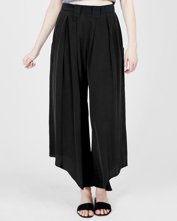 INGA-LENA Lova Crop Pant - Charcoal Noire