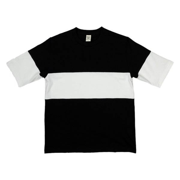 Jackman Border One Stripe T-shirt - Black/White Jackman Border One Stripe T-shirt - Black/White