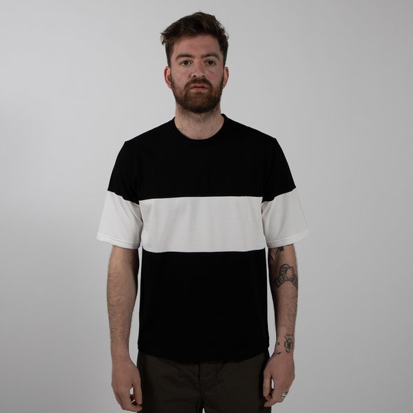 Jackman Border One Stripe T-shirt - Black/White Jackman Border One Stripe T-shirt - Black/White
