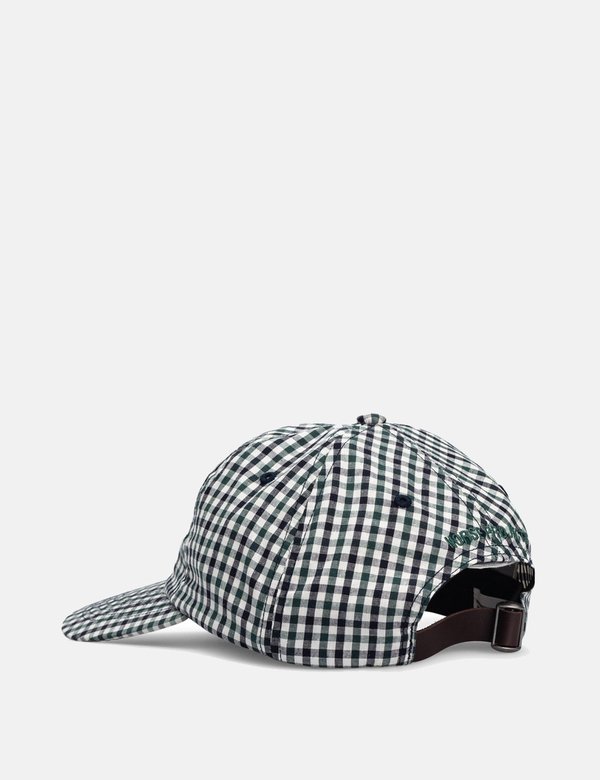 Norse Projects Gingham Sports Cap - Dark Navy Blue Norse Projects Gingham Sports Cap - Dark Navy Blue